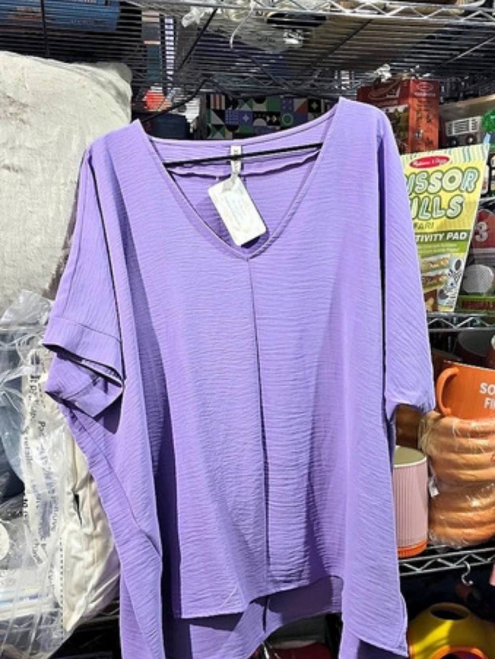 Zenana Lilac Purple Tunic Size 1X NWT